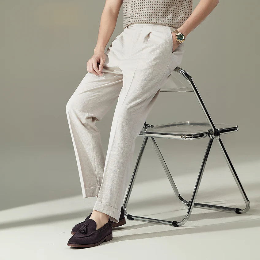 Lorenzo Pleated Trousers