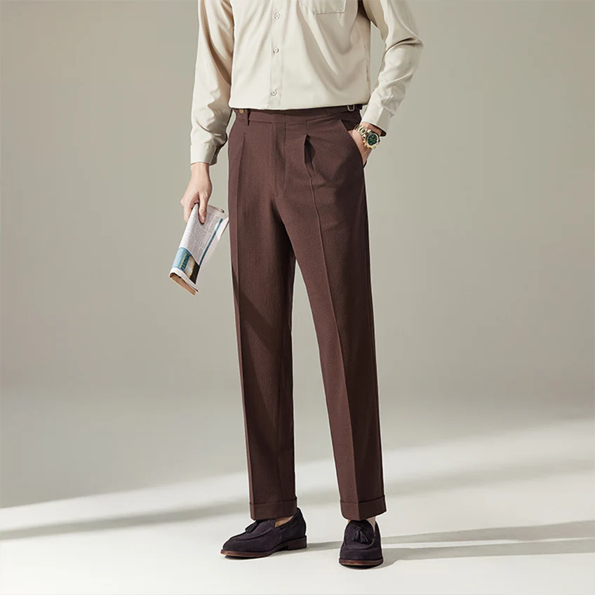 Lorenzo Pleated Trousers