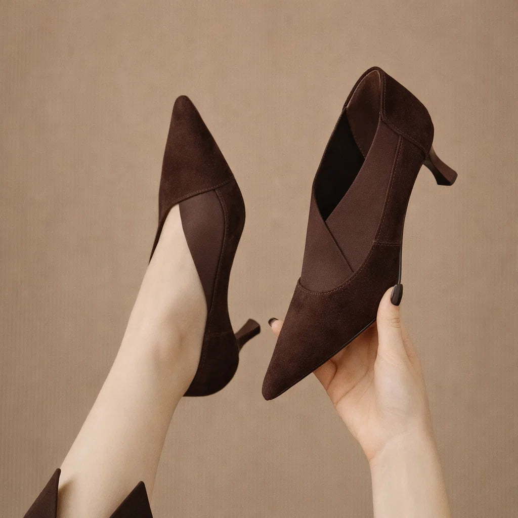 Aveline Suede Heel