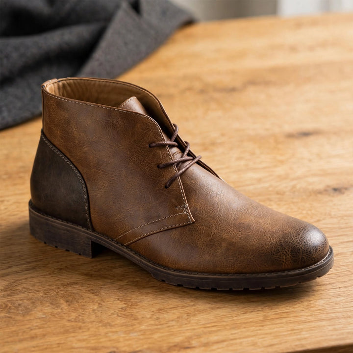 Harlan Leather Desert Boots